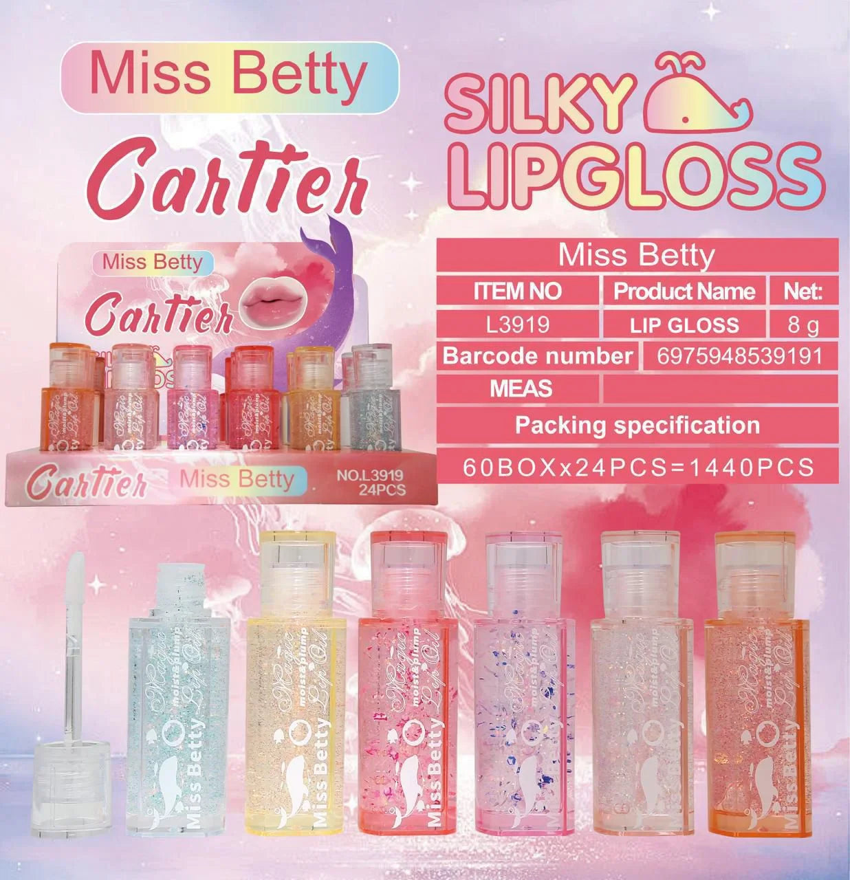 Miss Betty Silky Lipgloss Miss Betty