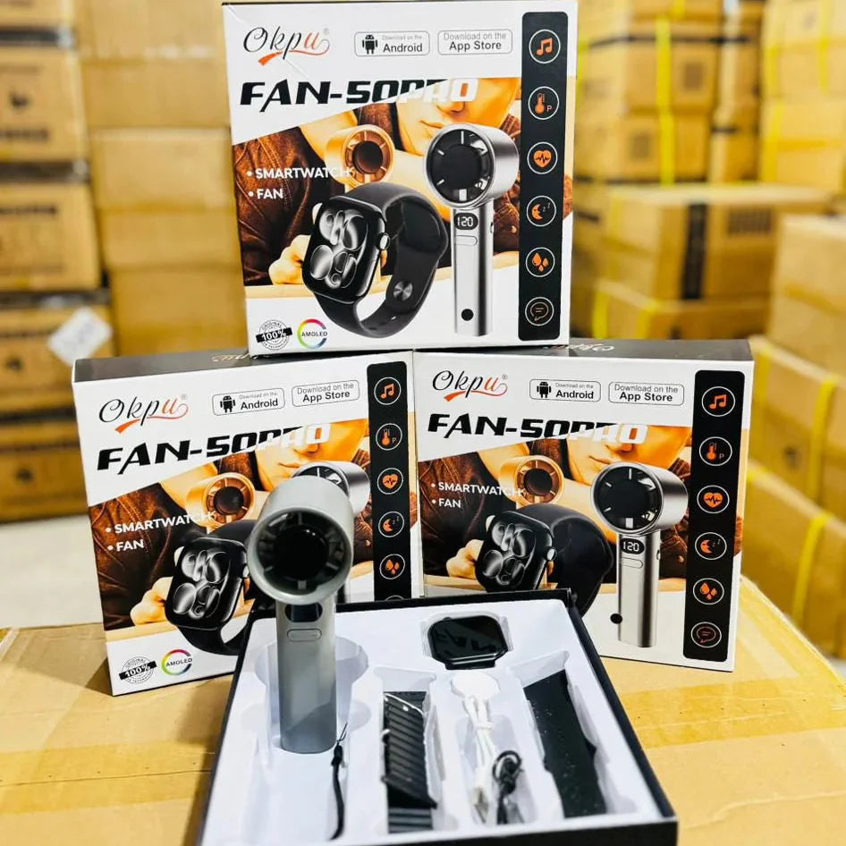 Okpu FAN-50PRO Smartwatch & Fan Combo Kit Okpu