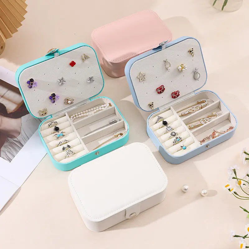 Velvet Multi‑function Jewelry Storage Box Cosmia.pk