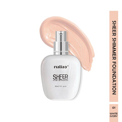 Maliao Sheer Shimmer Foundation SPF 20 - Radiant Finish for Face Makeup Maliao