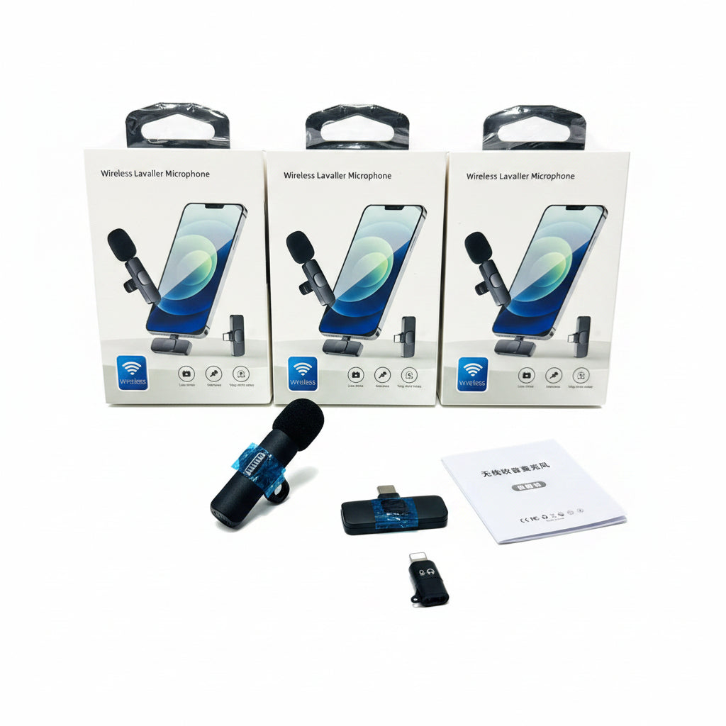 Portable Wireless Mic - Wireless Lavalier Microphone Cosmia.pk