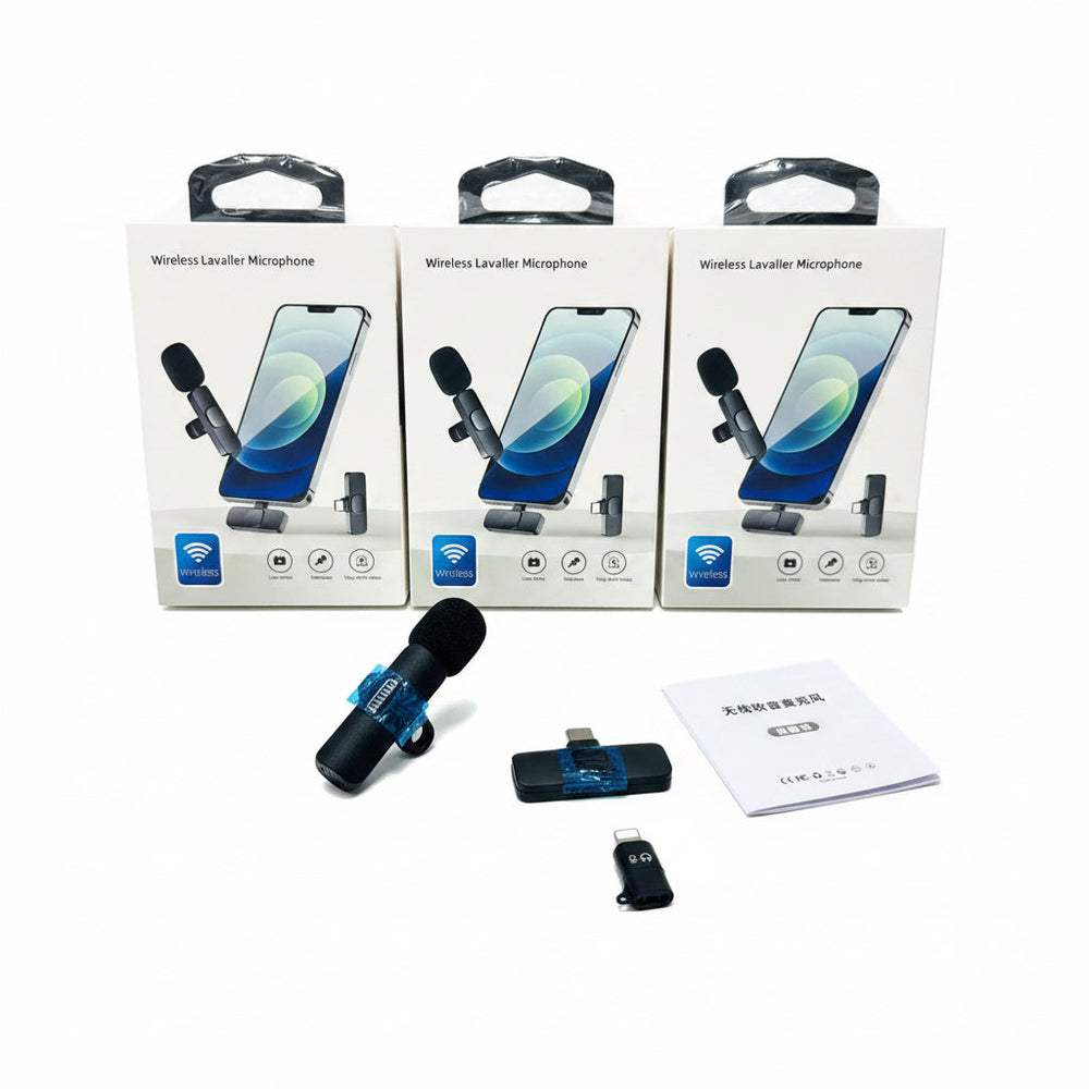Portable Wireless Mic - Wireless Lavalier Microphone Cosmia.pk