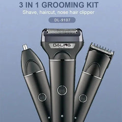 DALING 3 in 1 DL-9107 Professional Rechargeable Hair Trimmer Daling