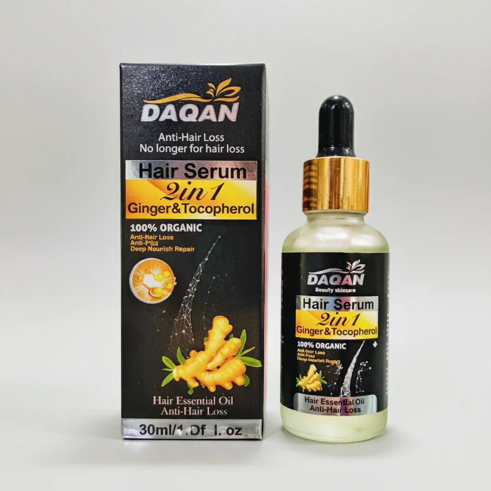 Daqan Ginger and Tocopherol Hair Serum - 30ml Daqan