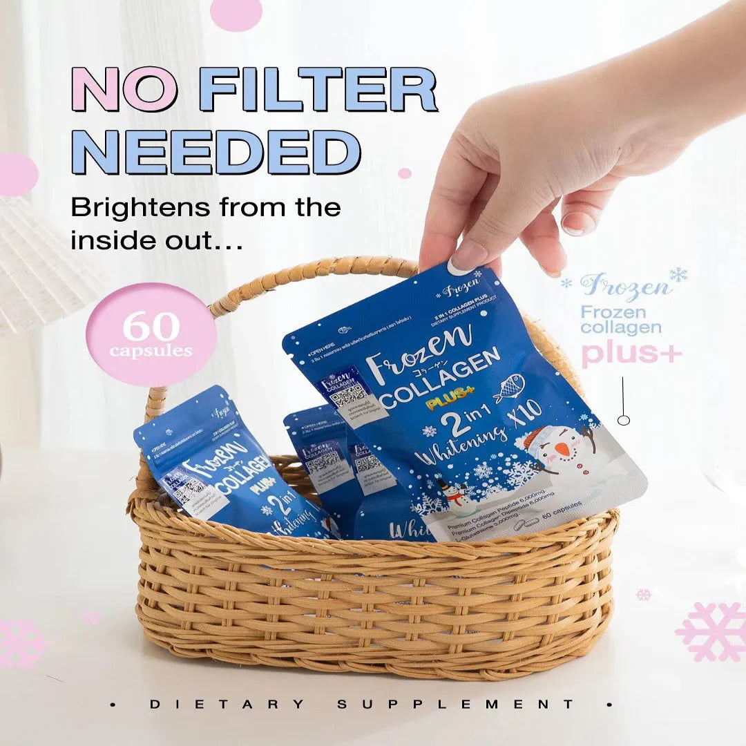 Frozen Collagen 2 in 1 Whitening Caps - 60 Capsules Frozen