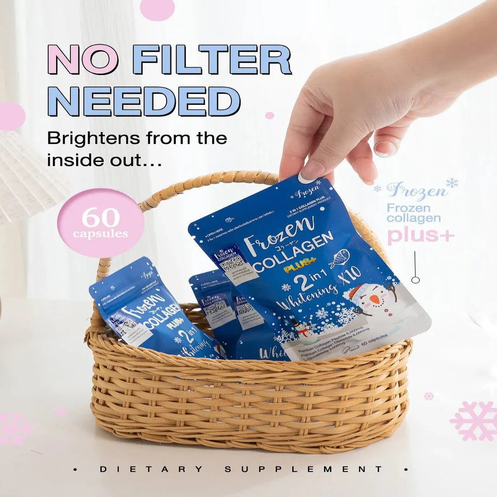 Frozen Collagen 2 in 1 Whitening Caps - 60 Capsules Frozen