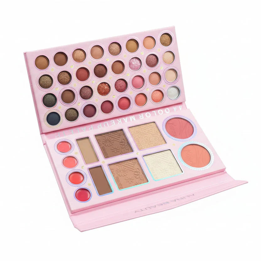 Aura Beauty Pink Amoiris Makeup Palette - 44 Colors Aura Beauty
