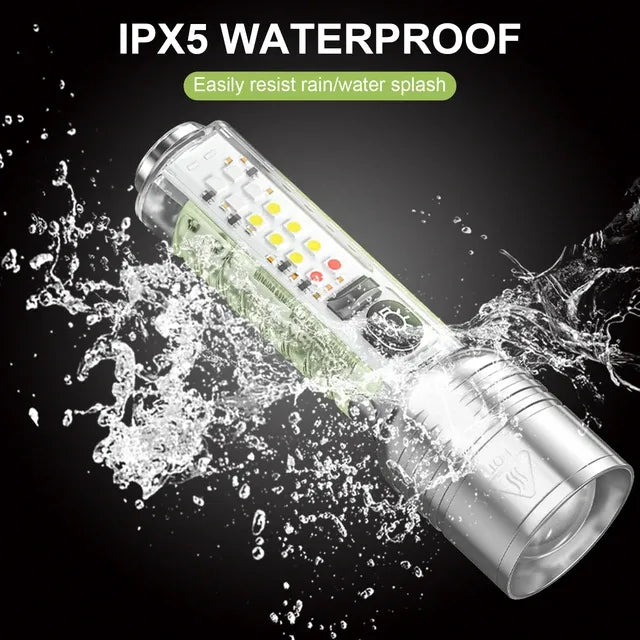 Multifunctional Zoomable Flashlight Torches LED Super Bright Cosmia.pk