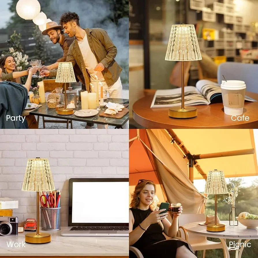 USB Charging Touch Diamond Table Lamp - Each Cosmia.pk