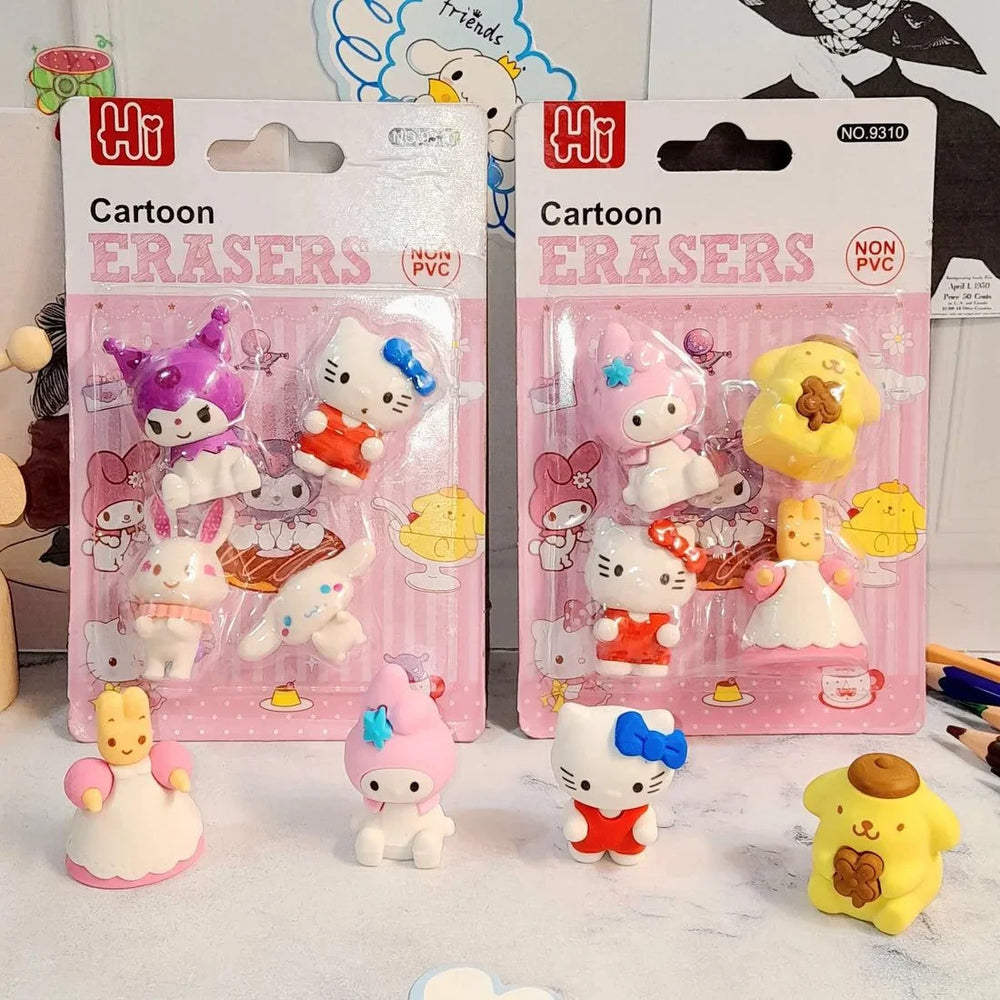 Sanrio-themed 3D miniature character erasers Cosmia.pk