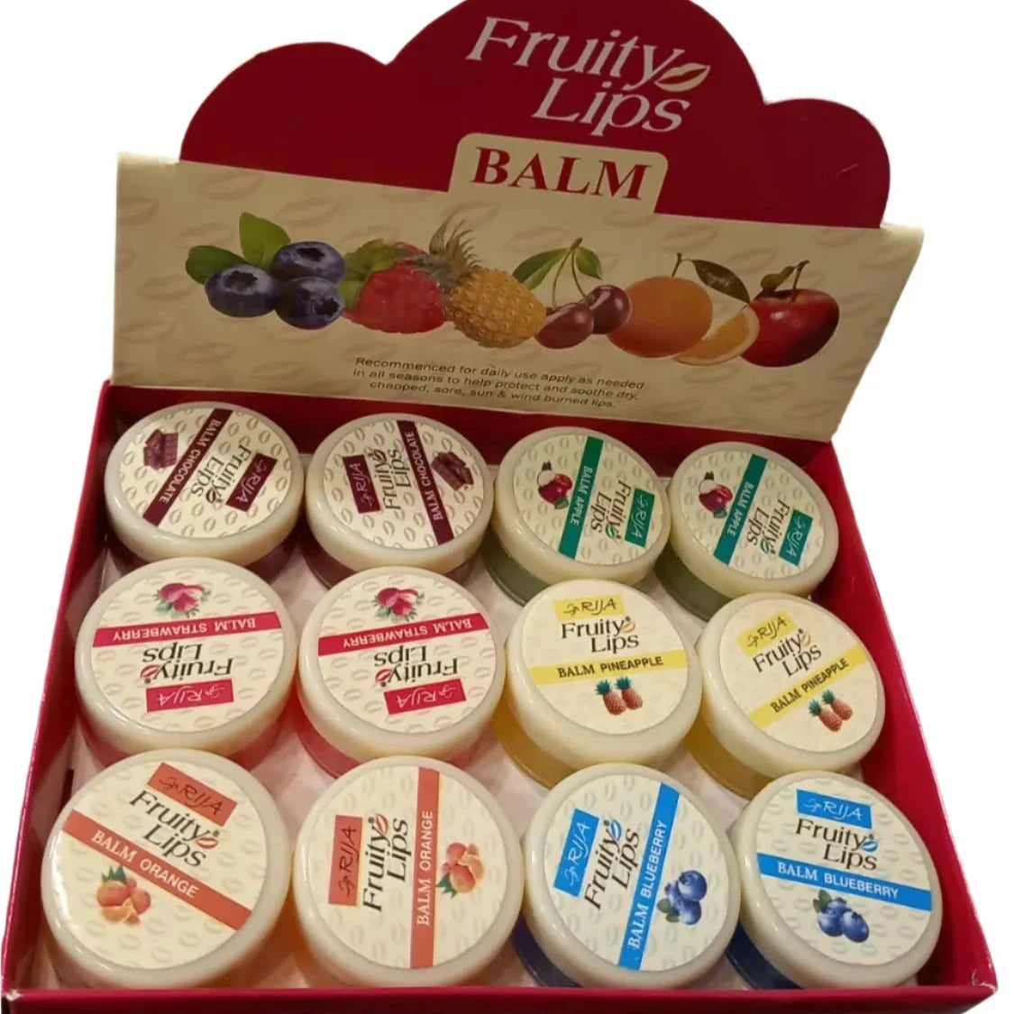 Rija Fruit Lip Balm (6Pcs) Rija