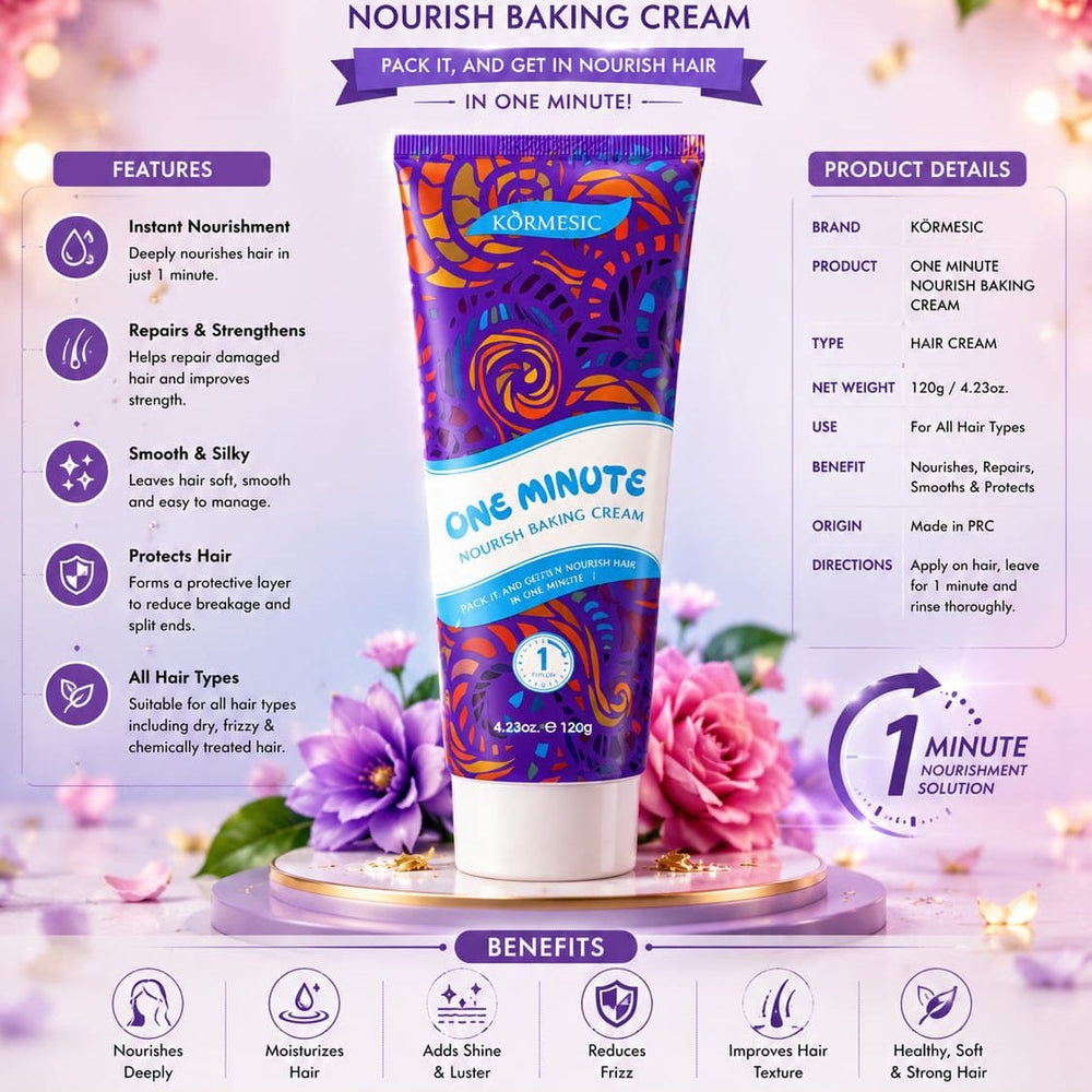 Kormesic Nourishing Baking One Minute Smoothing Baking Hair Care Kormesic