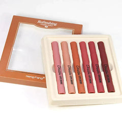 Heng Fang Silky Touch Refreshing Matte Dream Lips - Pack Of 6 Heng Fang