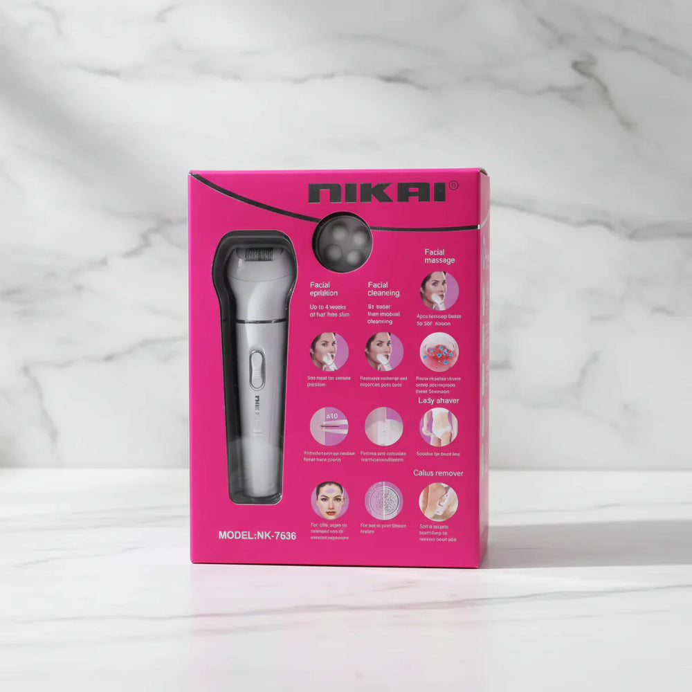 Nikai 5 in 1 Facial Epilator and Shaver - NK 7636 Nikai