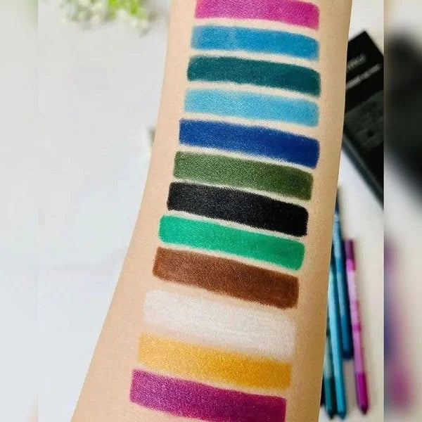 Flormar Waterproof Pencil Eyeliners -  Pack of 12 Flormar