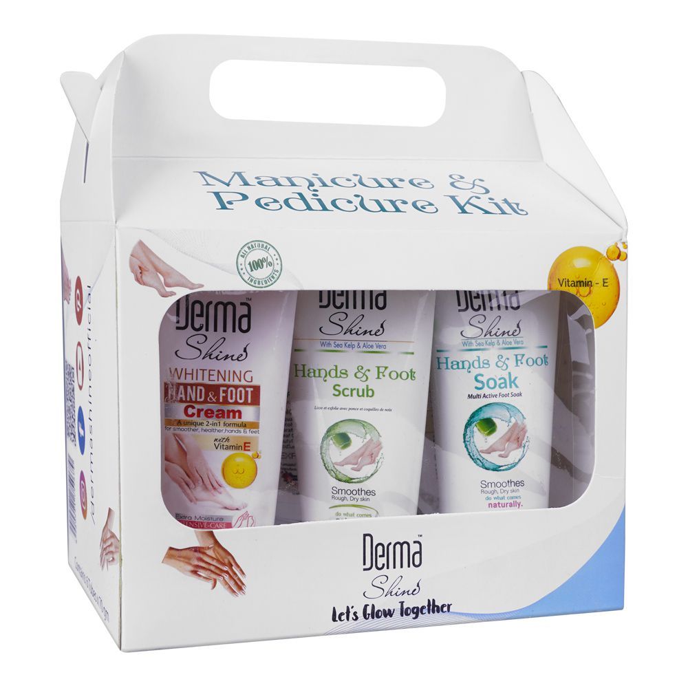 Derma Shine - Manicure & Pedicure Kit, 6-Pack - 70g Dermashine