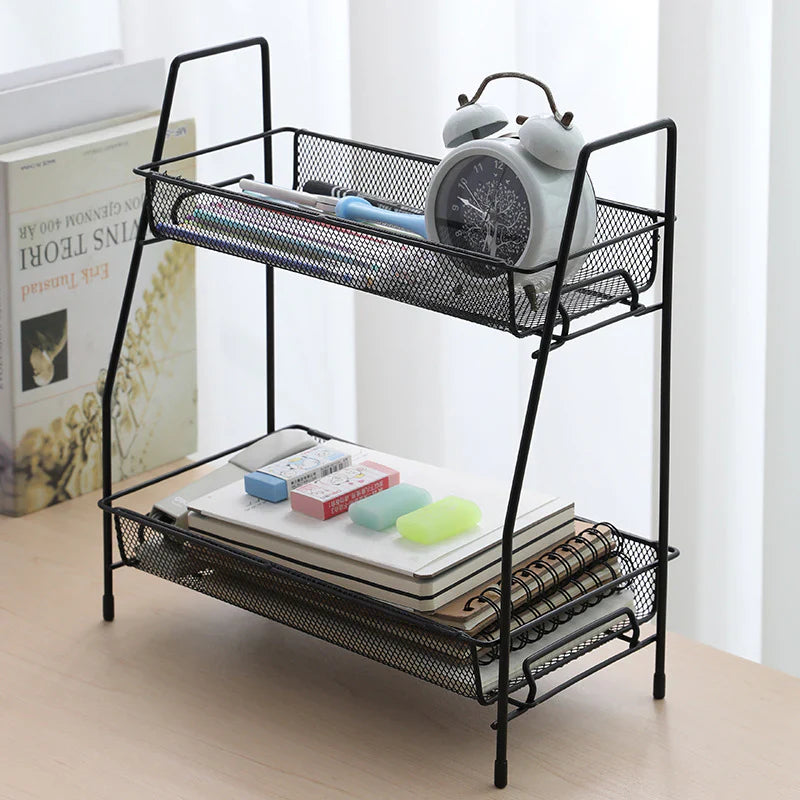 2 Layer Multi-Purpose Mini Portable Iron Organizer Cosmia.pk