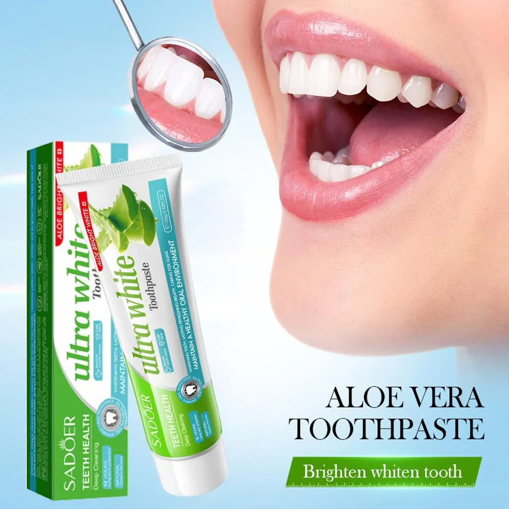 Sadoer Ultra White & Bright Aloevera Toothpaste - 100g Sadoer