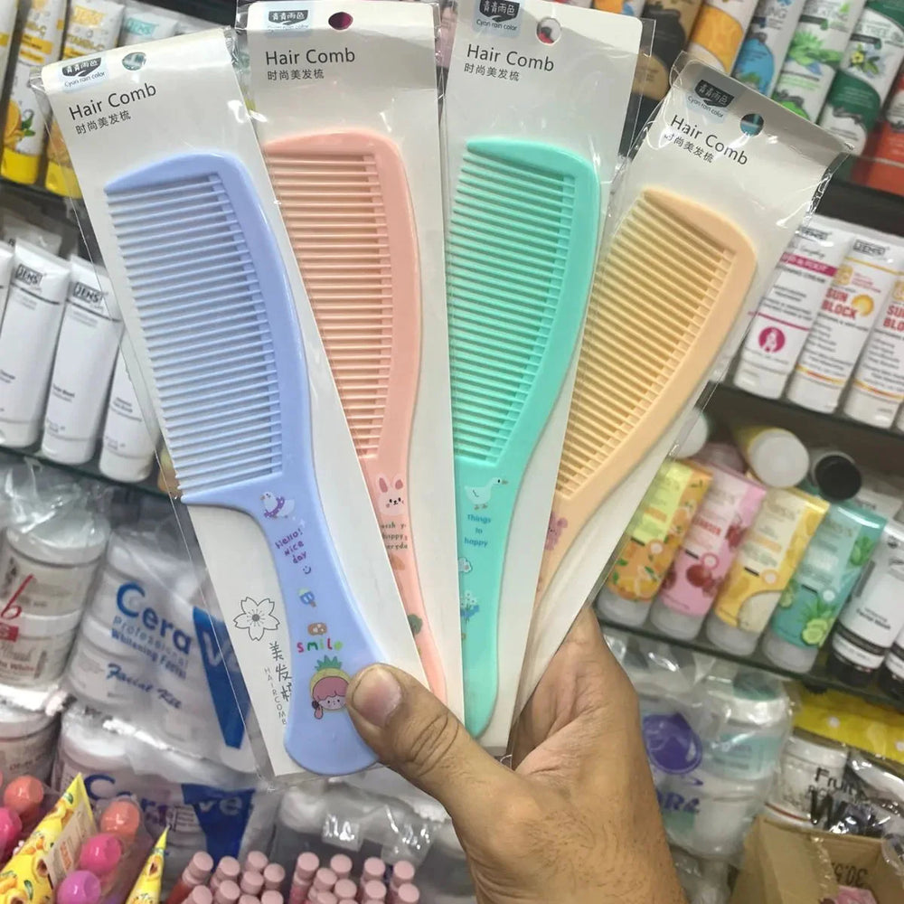 Classic Plastic Hair Comb - Each Cosmia.pk