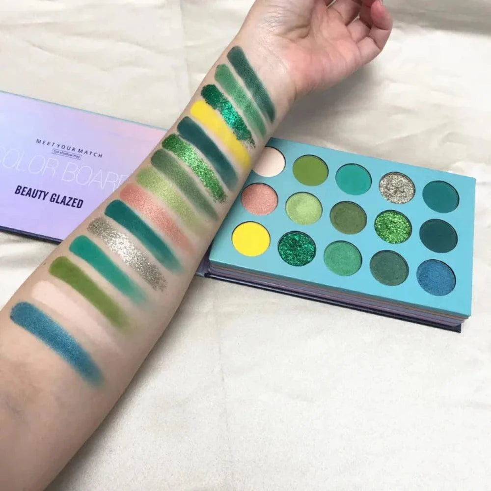 60 Color Professional Eyeshadow Palette Beauty Glazed