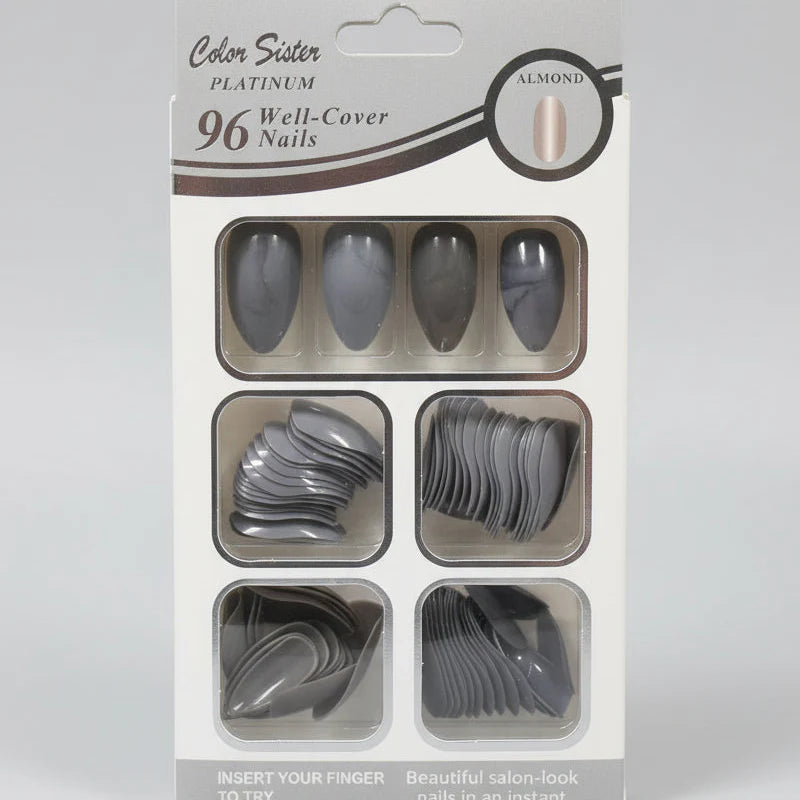 Color Sister 96-Piece Artificial Nails Set Color Sister