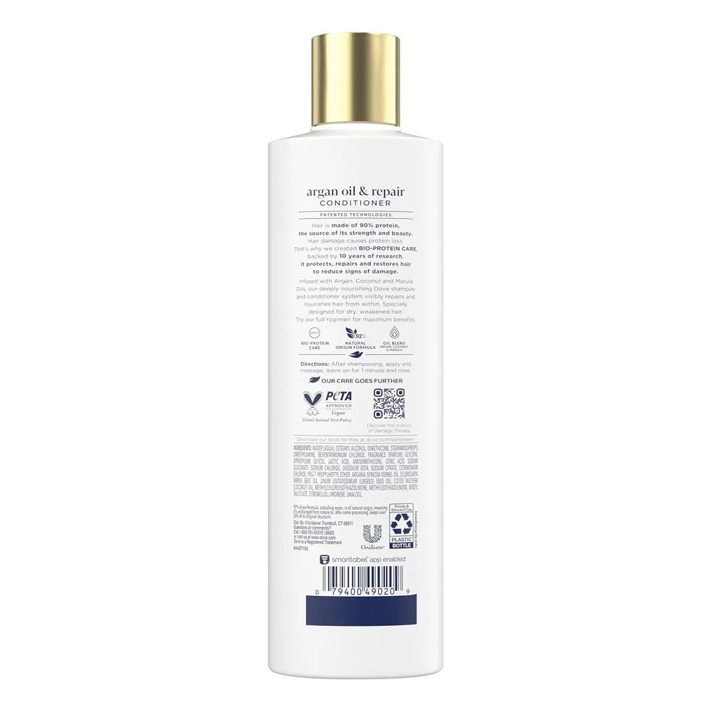 Dove Damage Therapy Argan Oil And Repair Conditioner - 355ml Dove