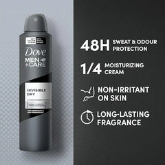 Dove Men+Care Invisible Dry Body Spray (250ml) Dove