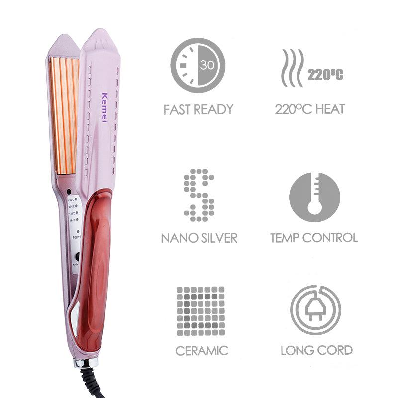 Kemei KM 471 Professional Hair Straightener with Temperature Control Kemei