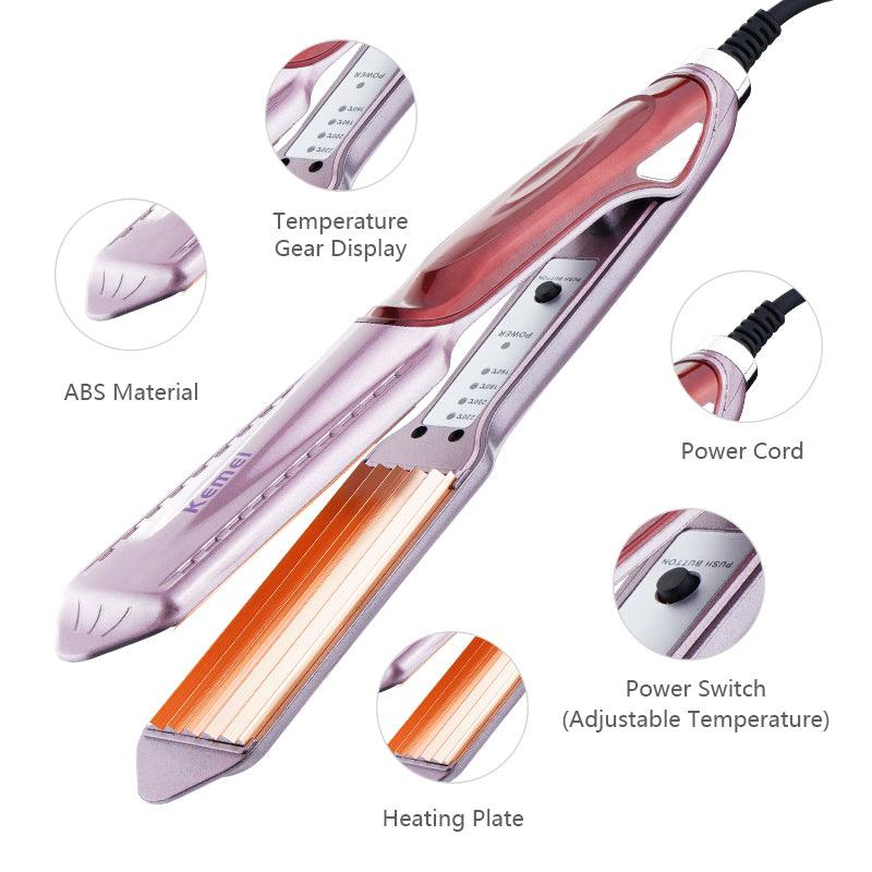 Kemei KM 471 Professional Hair Straightener with Temperature Control Kemei