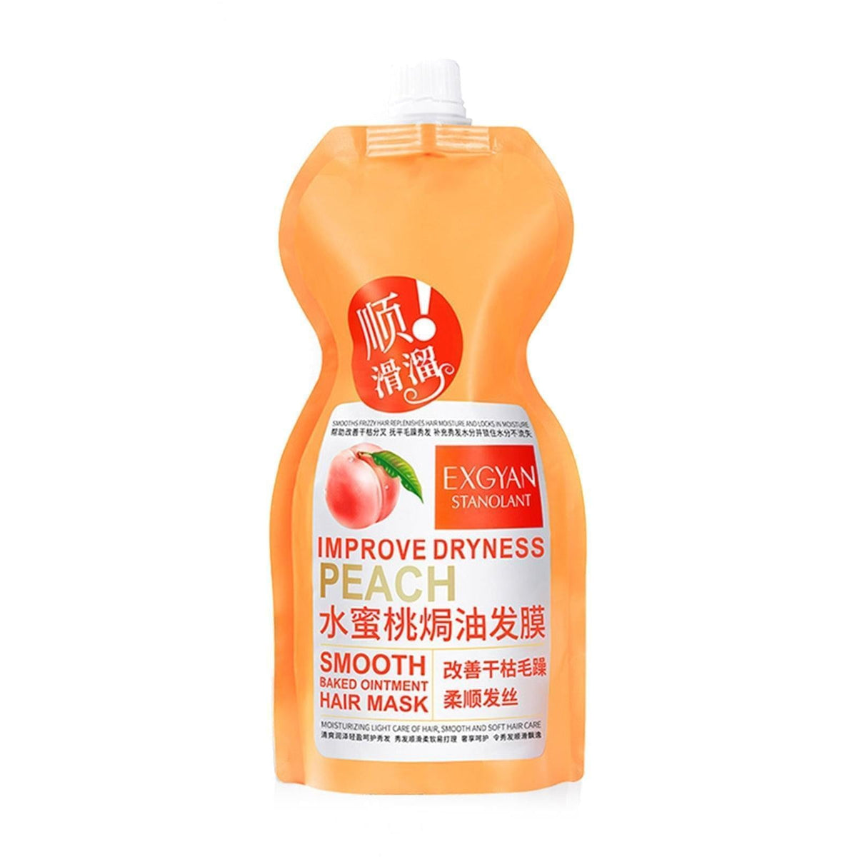 EXGYAN IMPROVE DRYNESS PEACH Smooth Baked Ointment HAIR MAYO EXGYAN