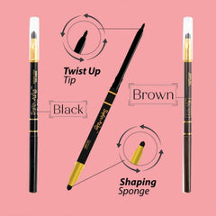 Sophia Asley 2in1 Color Stay Eyebrow And Eyeliner Brown Color Sophia Asely
