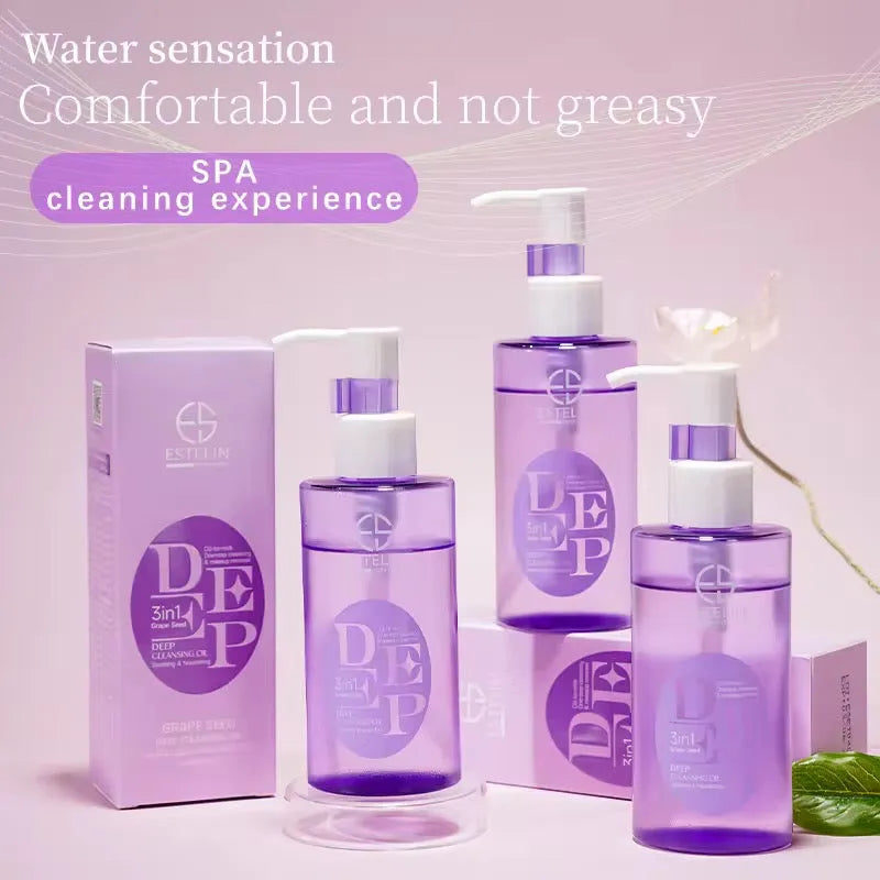 ESTELIN Deep Cleansing Oil 3in1 – Grape Seed - 130ml Estelin