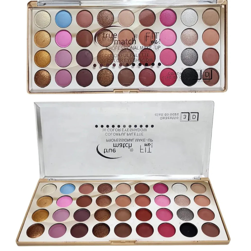 True Match Fit Me Colorful 36 Color 3D Eyeshadow Palette Eyeshadow Kit True match