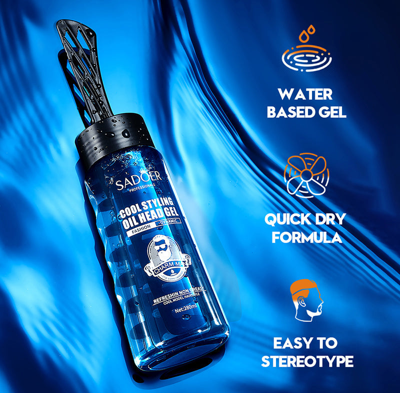 Sadoer Cool Styling Oil Head Men Hair Styling Gel 280ml Sadoer