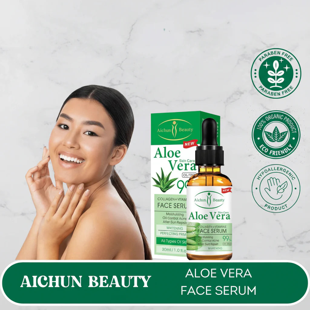 AICHUN BEAUTY Aloe Vera Moisturizing Face Serum For All Skin - 30ml Aichun Beauty