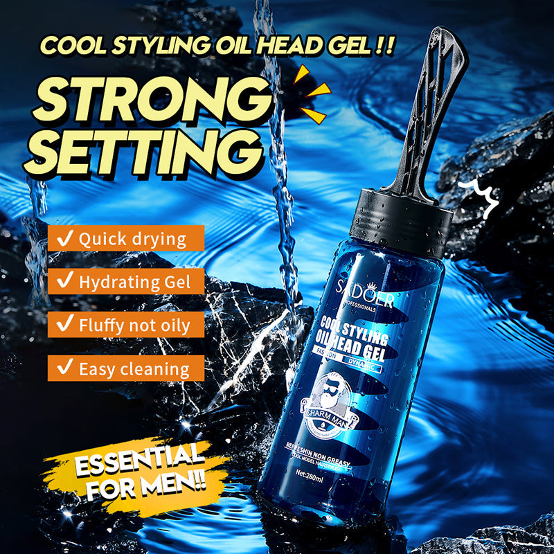 Sadoer Cool Styling Oil Head Men Hair Styling Gel 280ml Sadoer