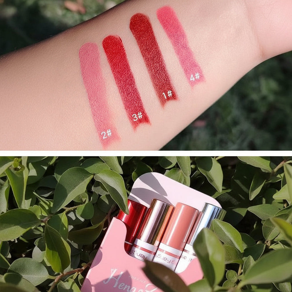 Heng Fang Hey Girl Velvet Matte Lipsticks - Pack Of 4 Heng Fang