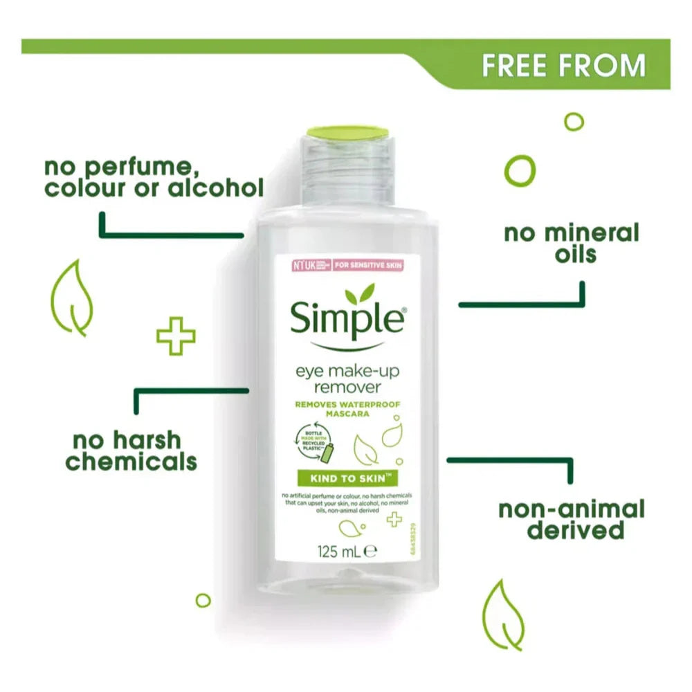 Simple Kind to Skin Eye Make‑Up Remover - 125ml Simple