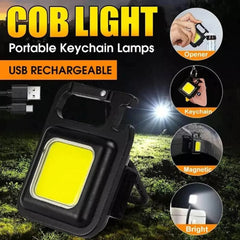 Multi-Function COB Rechargeable Keychain Light Cosmia.pk