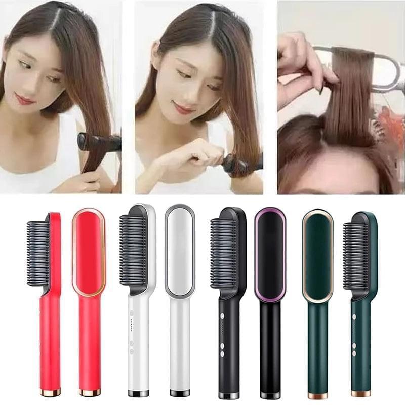 Hair Straightener Ceramic Heated Hair Brush Cosmia