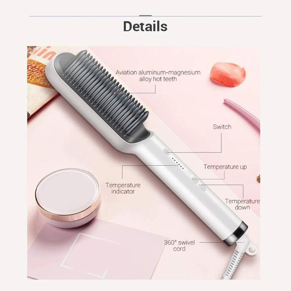 Hair Straightener Ceramic Heated Hair Brush Cosmia