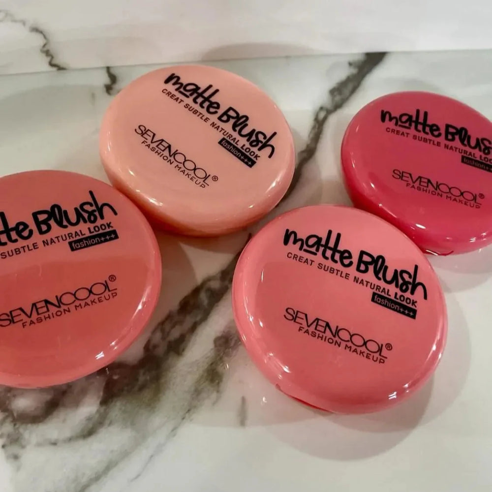 Velvet Touch Matte Blush-On Natural Finish, Long-Lasting Color Sevencool