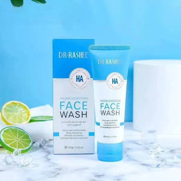 Dr.Rashel Hyaluronic Acid Hydrating Moisturizing and Smooth Face Wash - 100g DR.Rashel