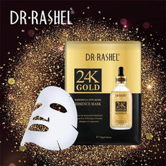 Dr. Rashel 24K Gold Radiance & Anti‑Aging Essence Mask – 25 g Per Sheet DR.Rashel