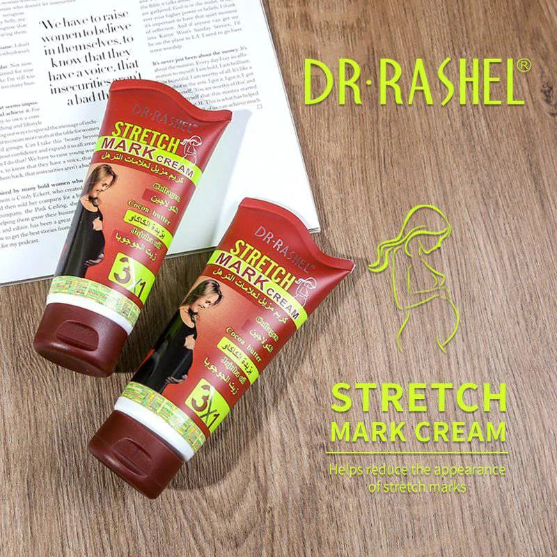 Dr.Rashel 3 in 1 Stretch Mark Remover Cream with Collagen Cocoa Butter & Jojoba Oil - 150gms DR.Rashel