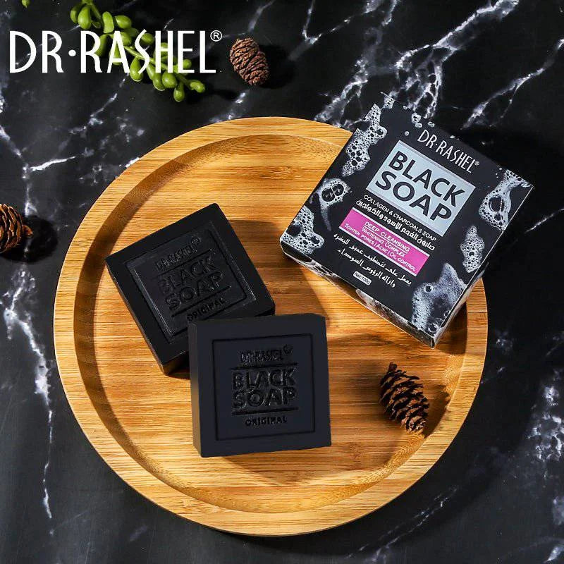 Dr.Rashel Collagen Charcoal Black Soap - 100g DR.Rashel