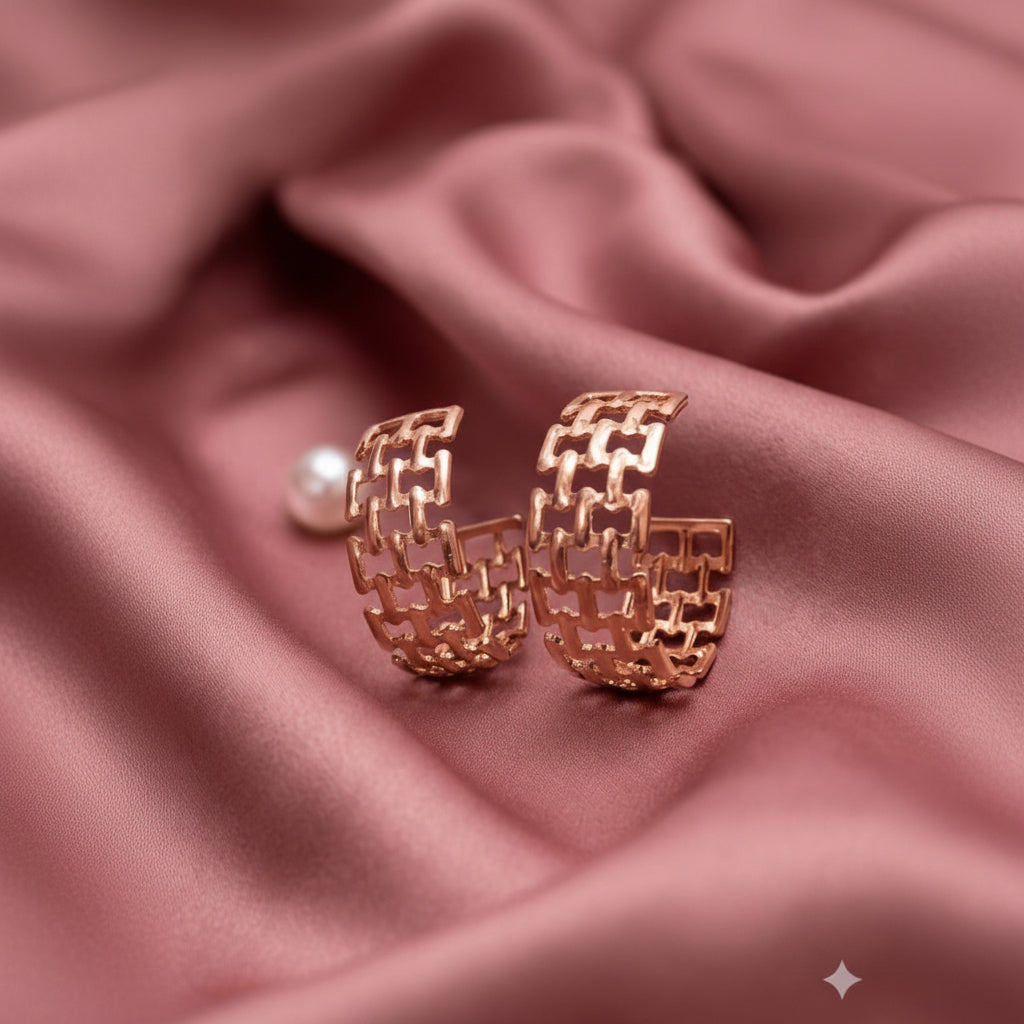 Grecian hoop earrings Fashion