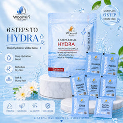 Woomin Skin Care 6 Steps Hydra Facial Kit Woomin