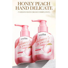 Sadoer Honey Peach Vitamin E Petroleum Jelly Hand Cream - 150g Sadoer