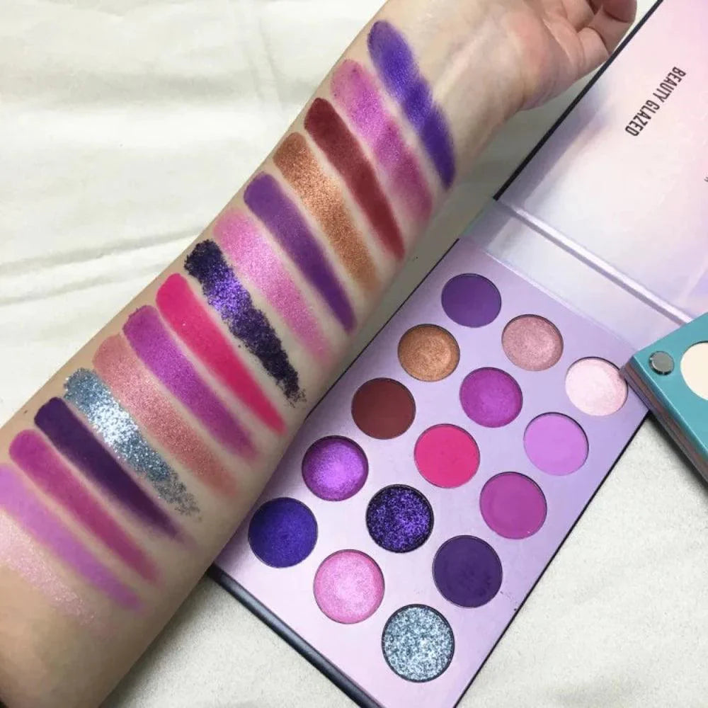60 Color Professional Eyeshadow Palette Beauty Glazed